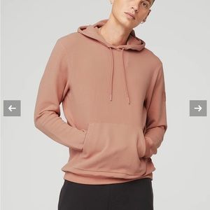 NWT Alo Micro Waffle Fast Break Hoodie Soft Clay